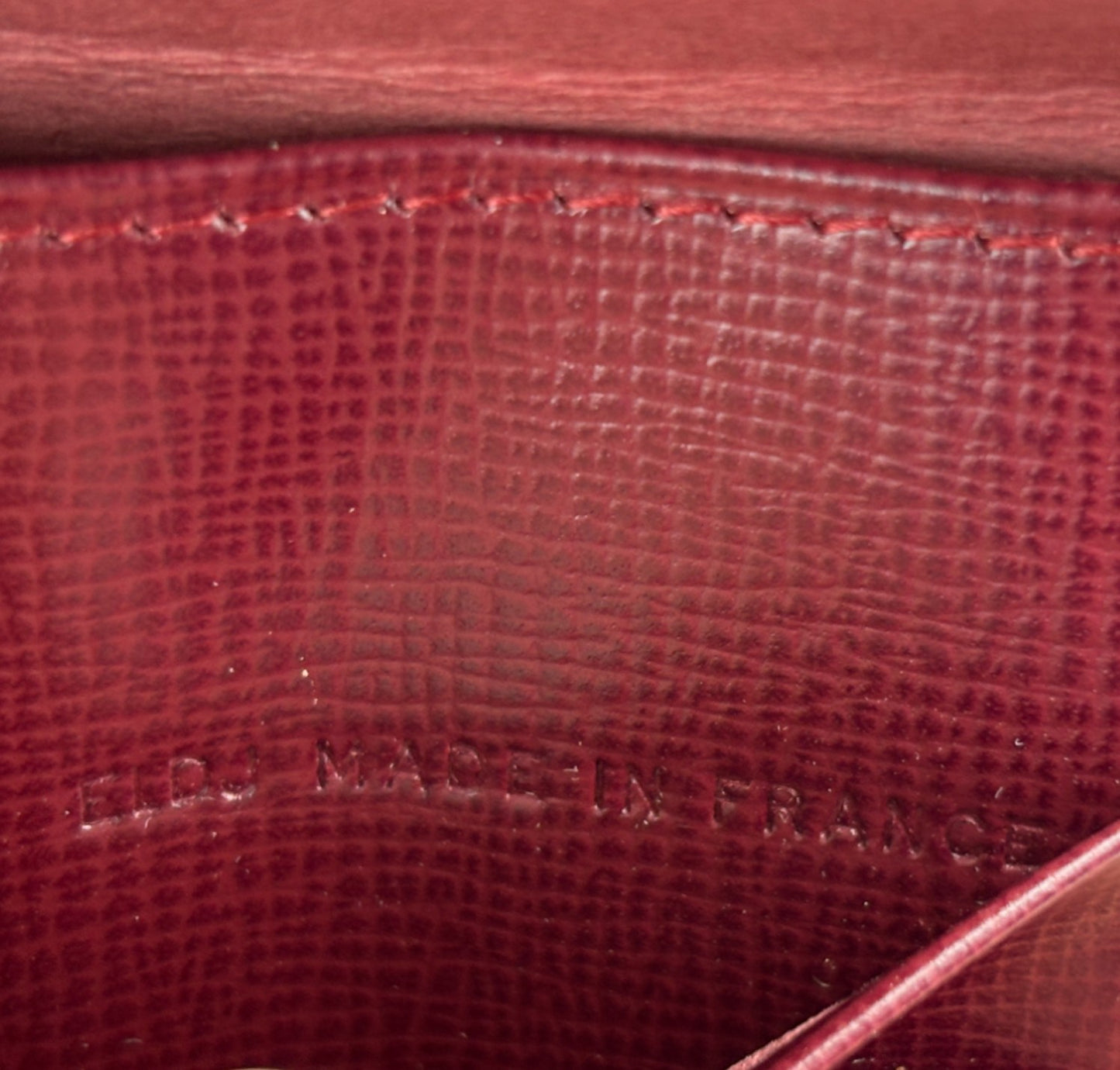 Vintage Bordeaux Wallet