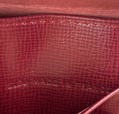 Vintage Bordeaux Wallet
