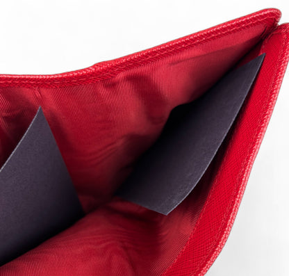 Portafoglio Saffiano Rosso