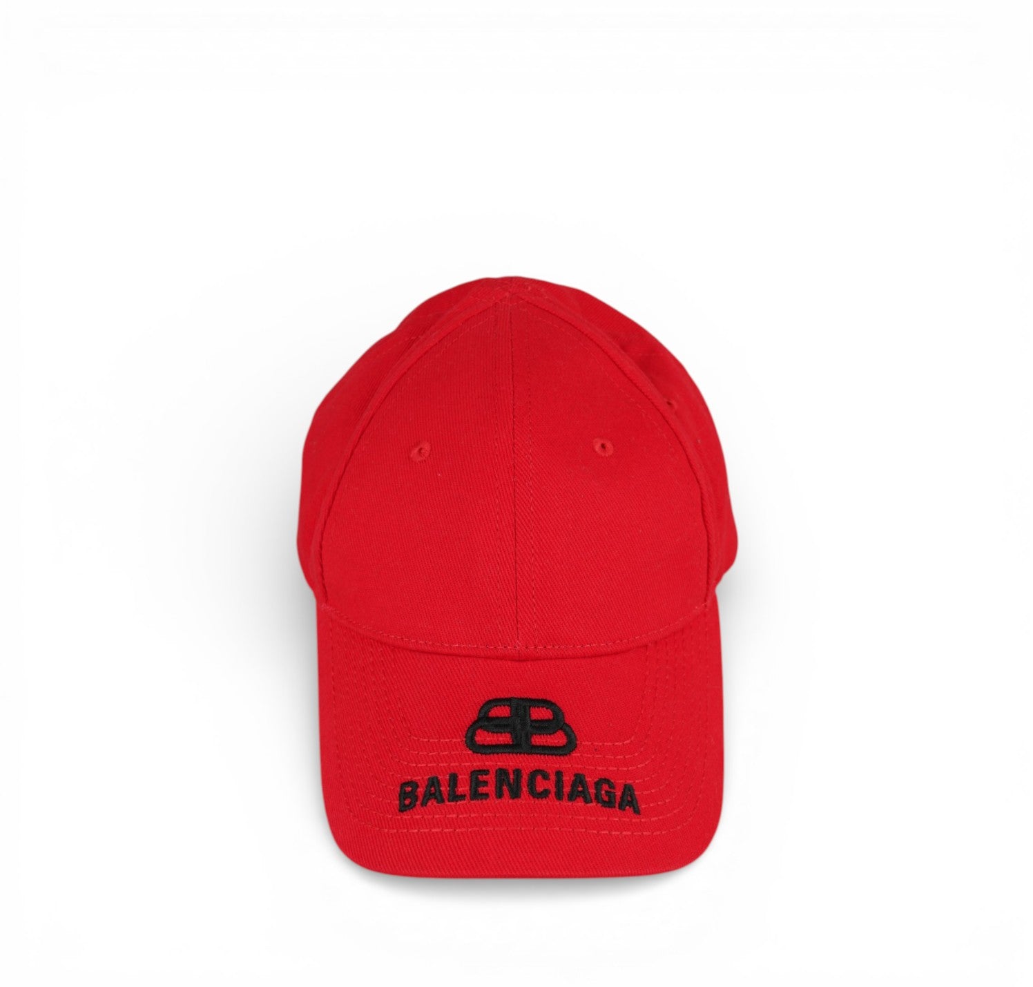 BALENCIAGA BB Logo Baseball Cotton Red – Baggy Vintage