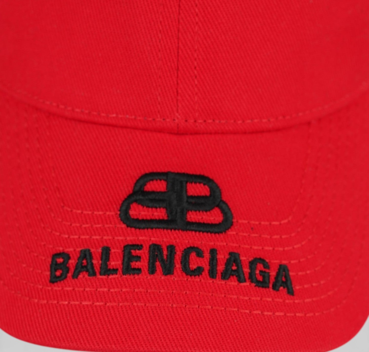 BALENCIAGA BB Logo Baseball Cotton Red – Baggy Vintage
