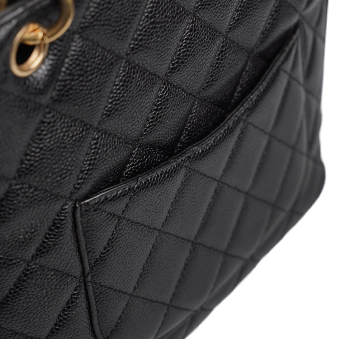 Petite Shopping Tote Caviar