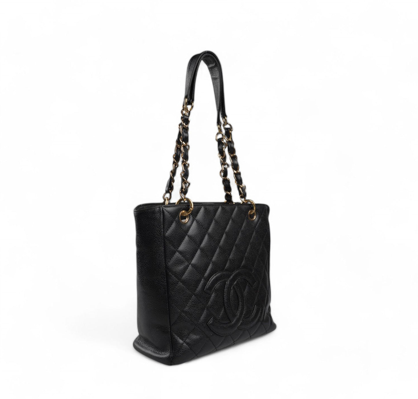 Petite Shopping Tote Caviar