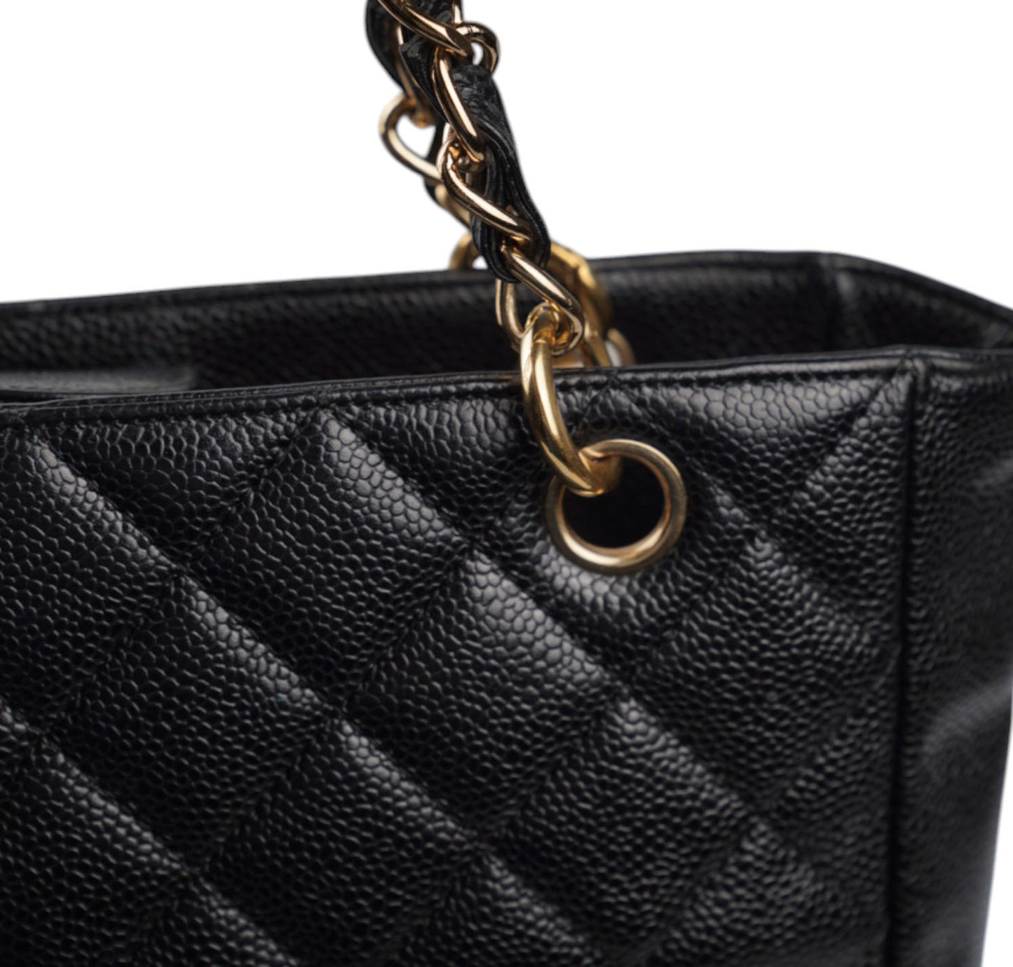 Petite Shopping Tote Caviar