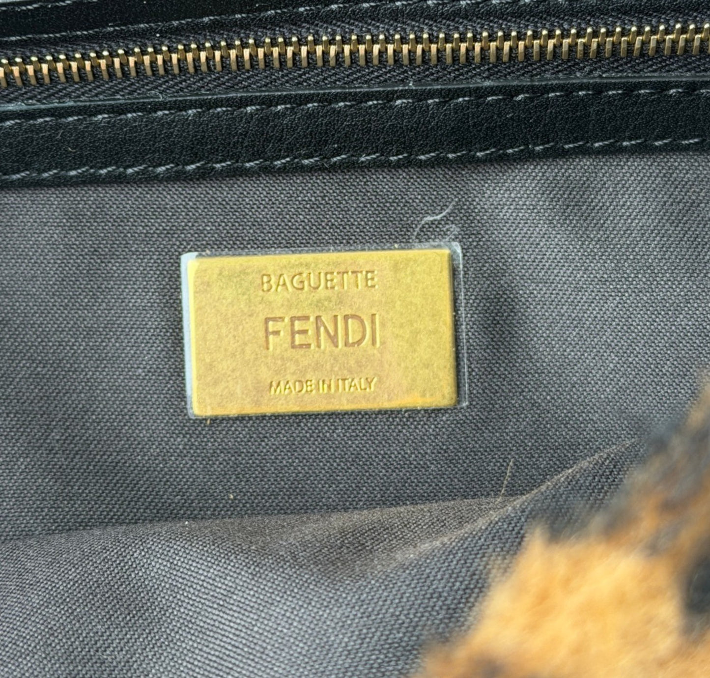 Baguette Shearling Monogram