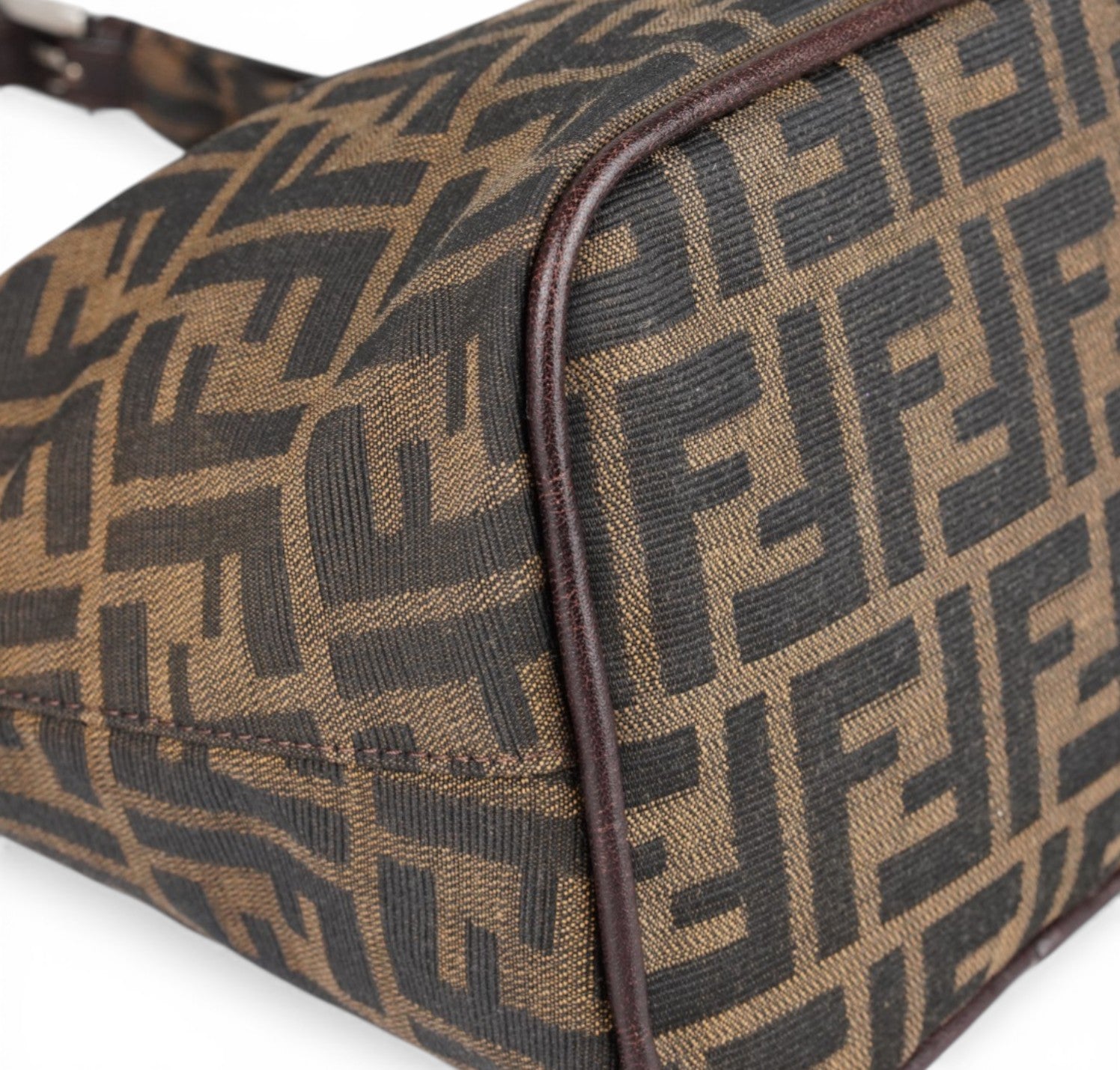 FENDI Mini Croissant FF Monogram Canvas Shoulder Bag – Baggy Vintage