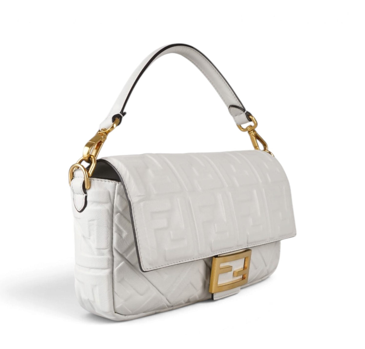 Baguette in nappa Bianca