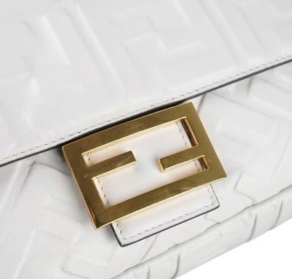 Baguette in nappa Bianca