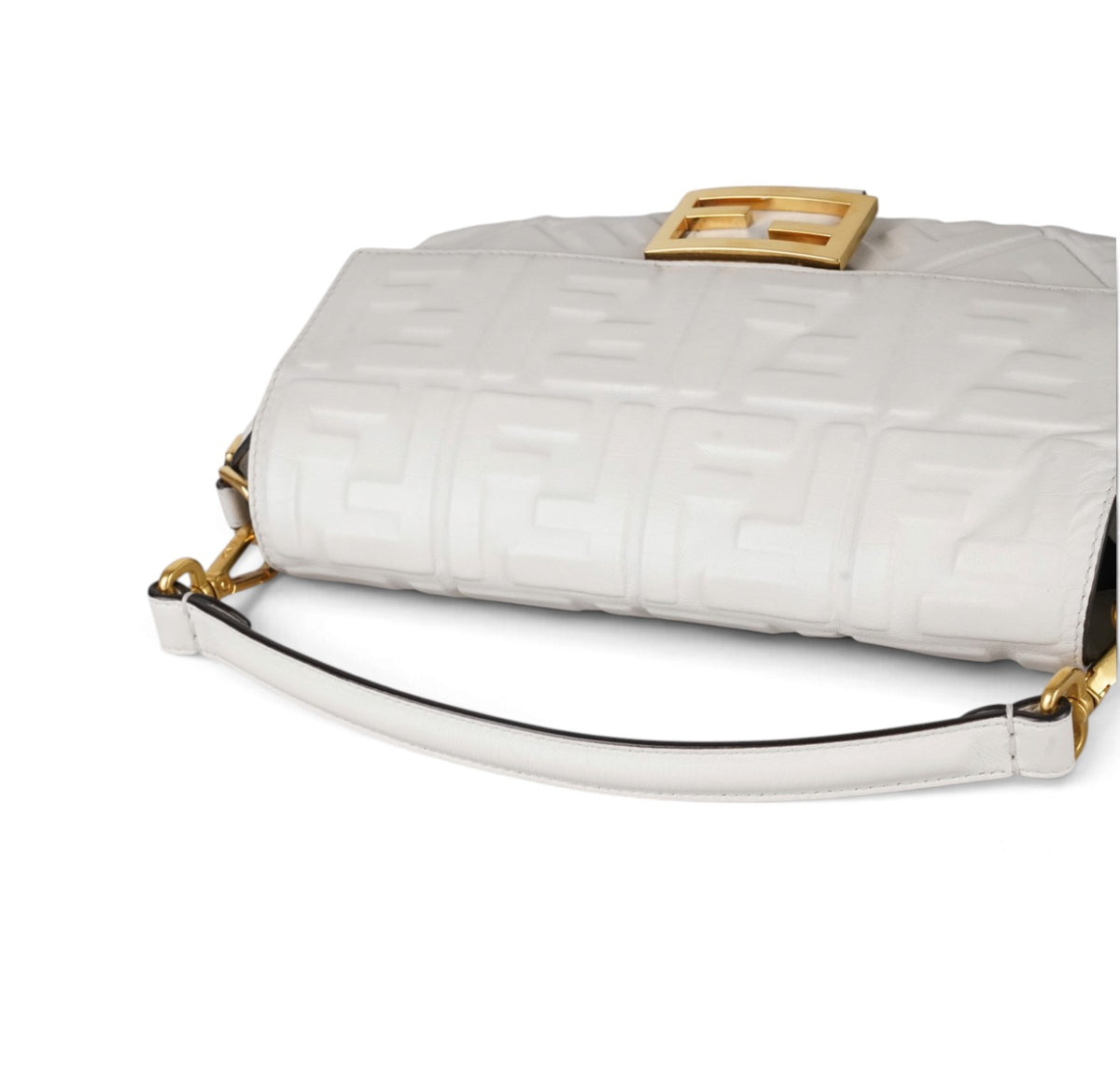 Baguette in nappa Bianca