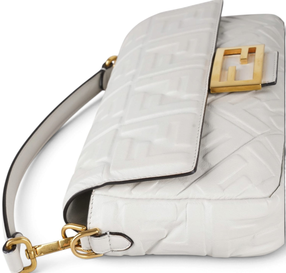 Baguette in nappa Bianca