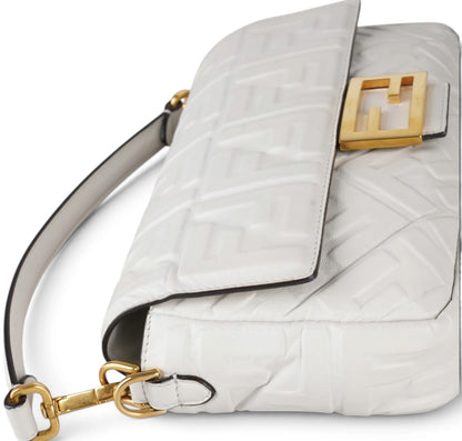 Baguette in nappa Bianca