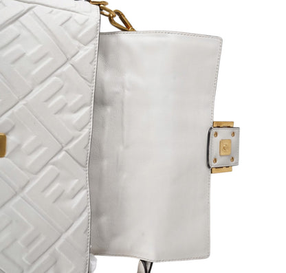 Baguette in nappa Bianca
