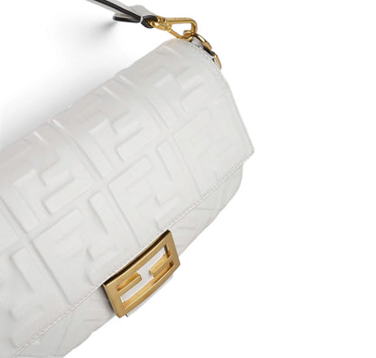 Baguette in nappa Bianca