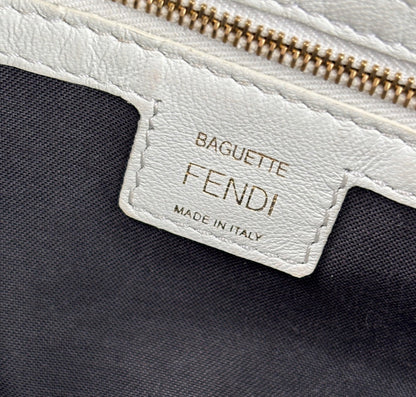 Baguette in nappa Bianca