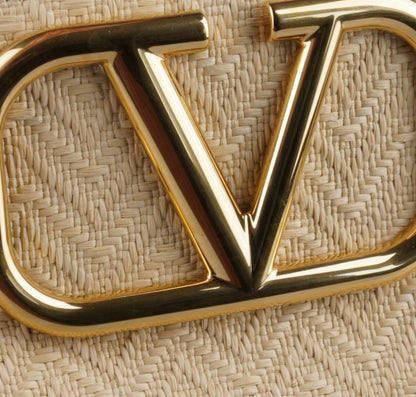 VLogo Tote Rafia