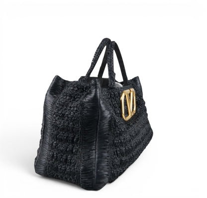 VLogo Tote Rafia