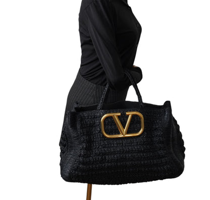 VLogo Tote Rafia