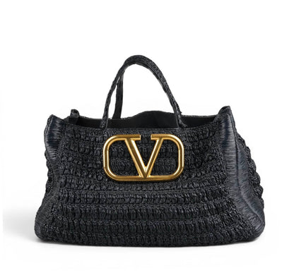 VLogo Tote Rafia